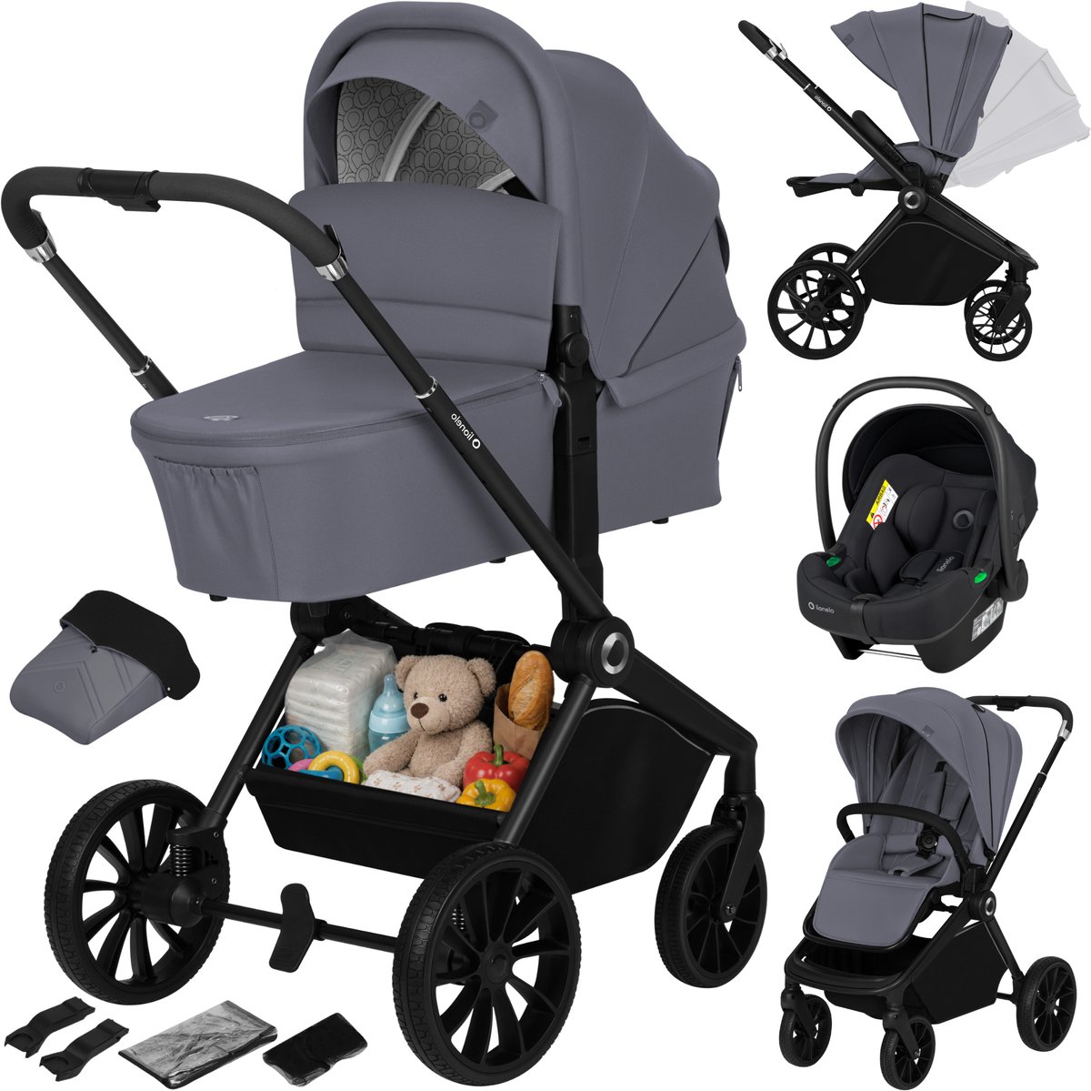 Lionelo Mika Plus - Kinderwagen 3in1 - XXL SET - incl. - Lionelo - €413,00