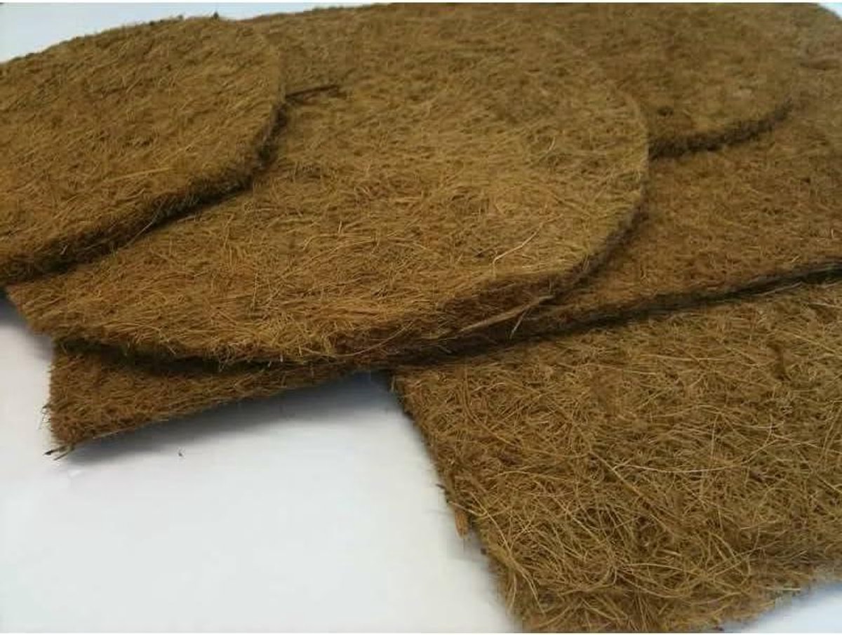 Kokos Vochtmat - Wormenmat Compost - Composteren Bevorderen - Verteert vanzelf - 1 Kilogram - Bruin