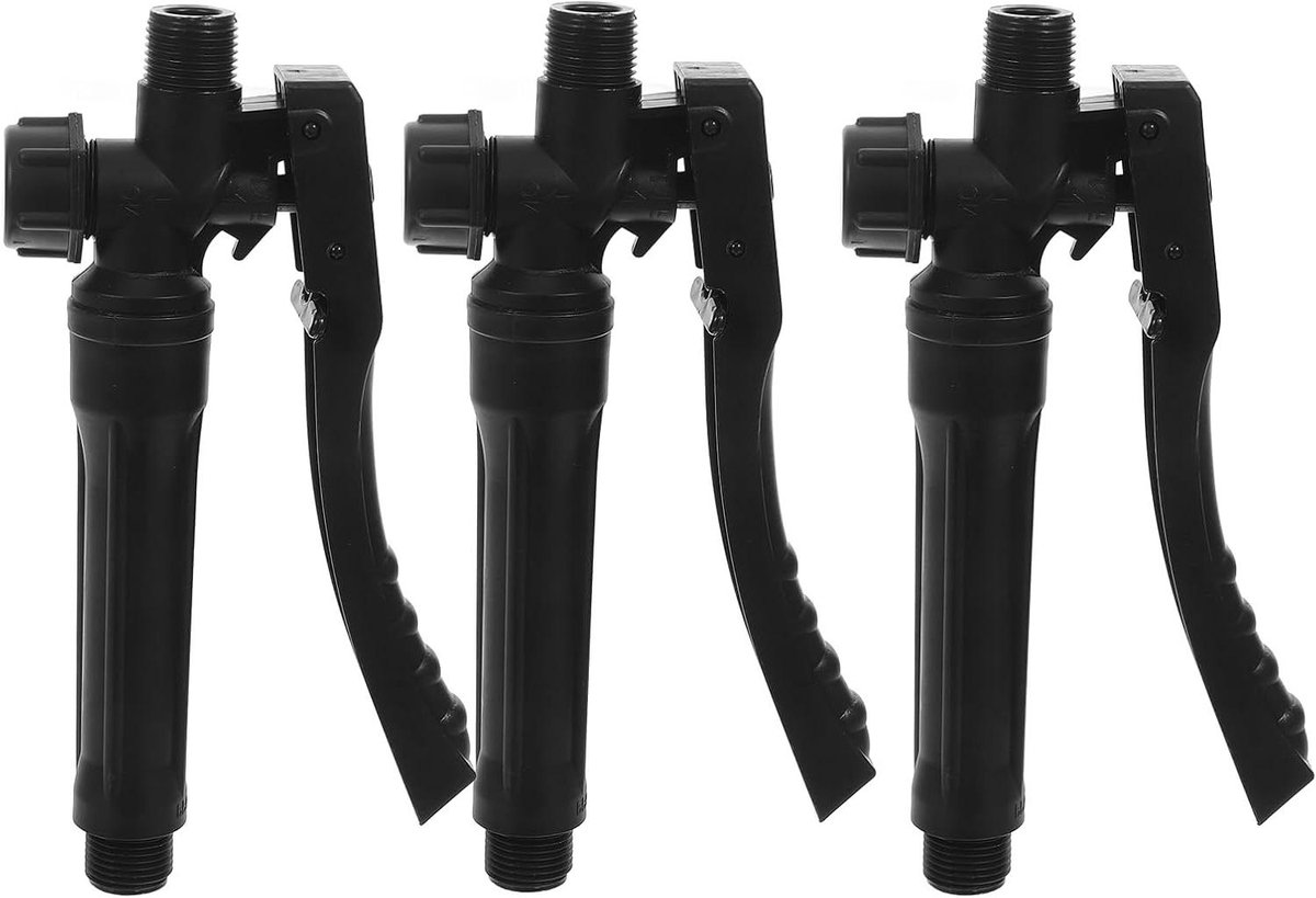 Sproeigreep Set - Pomp Handgreep - Tuinspuiten Repareren - Veelzijdige Schroefdraad - 17.5 cm - Zwart