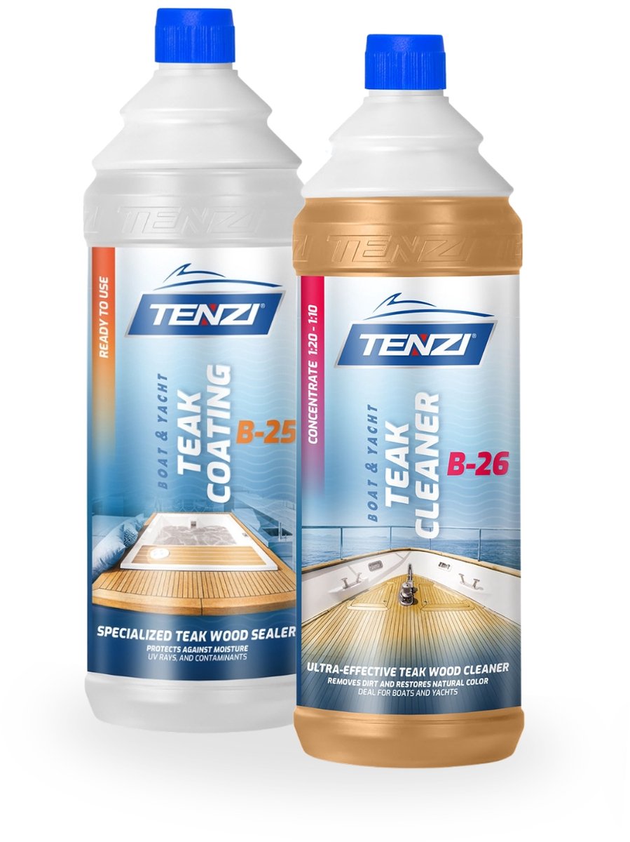 TENZI Teak Care Bundle – Reiniging & Bescherming voor Teakhouten Dekken