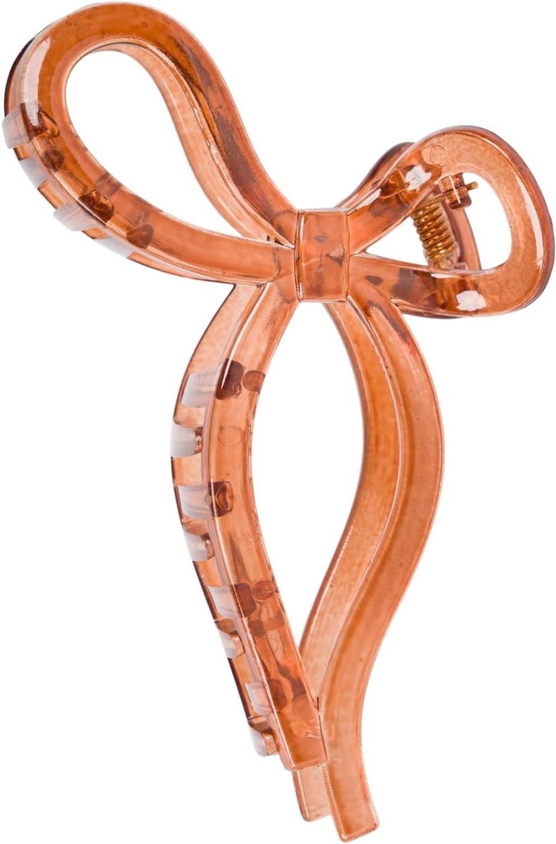 Haarspeld Met Strik - Haarklem Vorm - Haar Stylen - Ergonomisch Ontwerp - 105 x 7 x 6 cm - Bruin