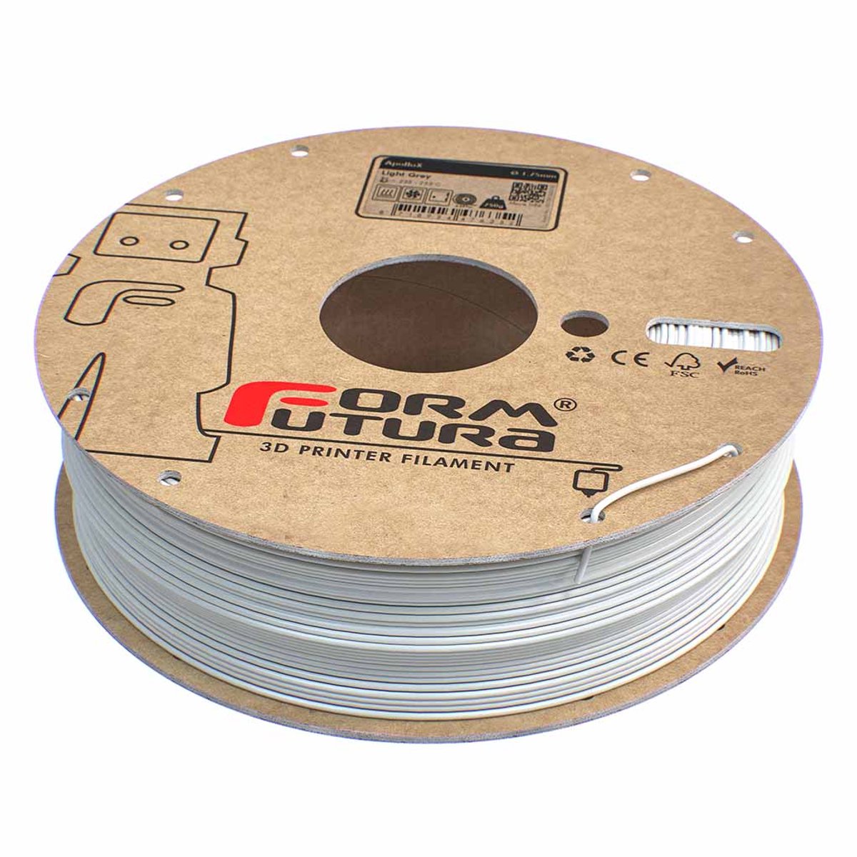 Formfutura ApolloX  Light Grey (750 gram  - 1.75mm)