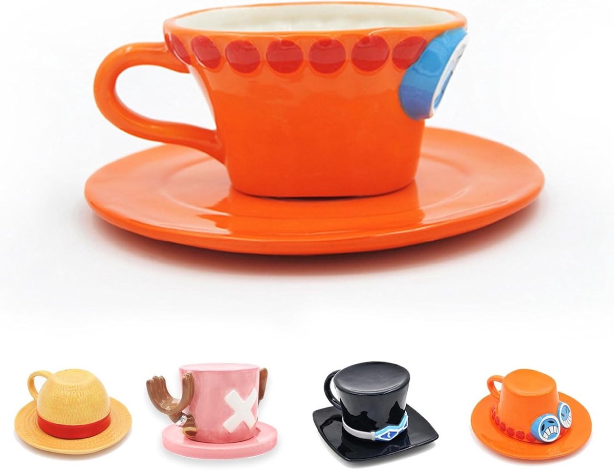Portgas D. Ace Anime Mok, Perfect voor Koffie, Thee en Cadeaus, Ideaal voor Verjaardag en Feestdagen, Uniek Verzamelobject