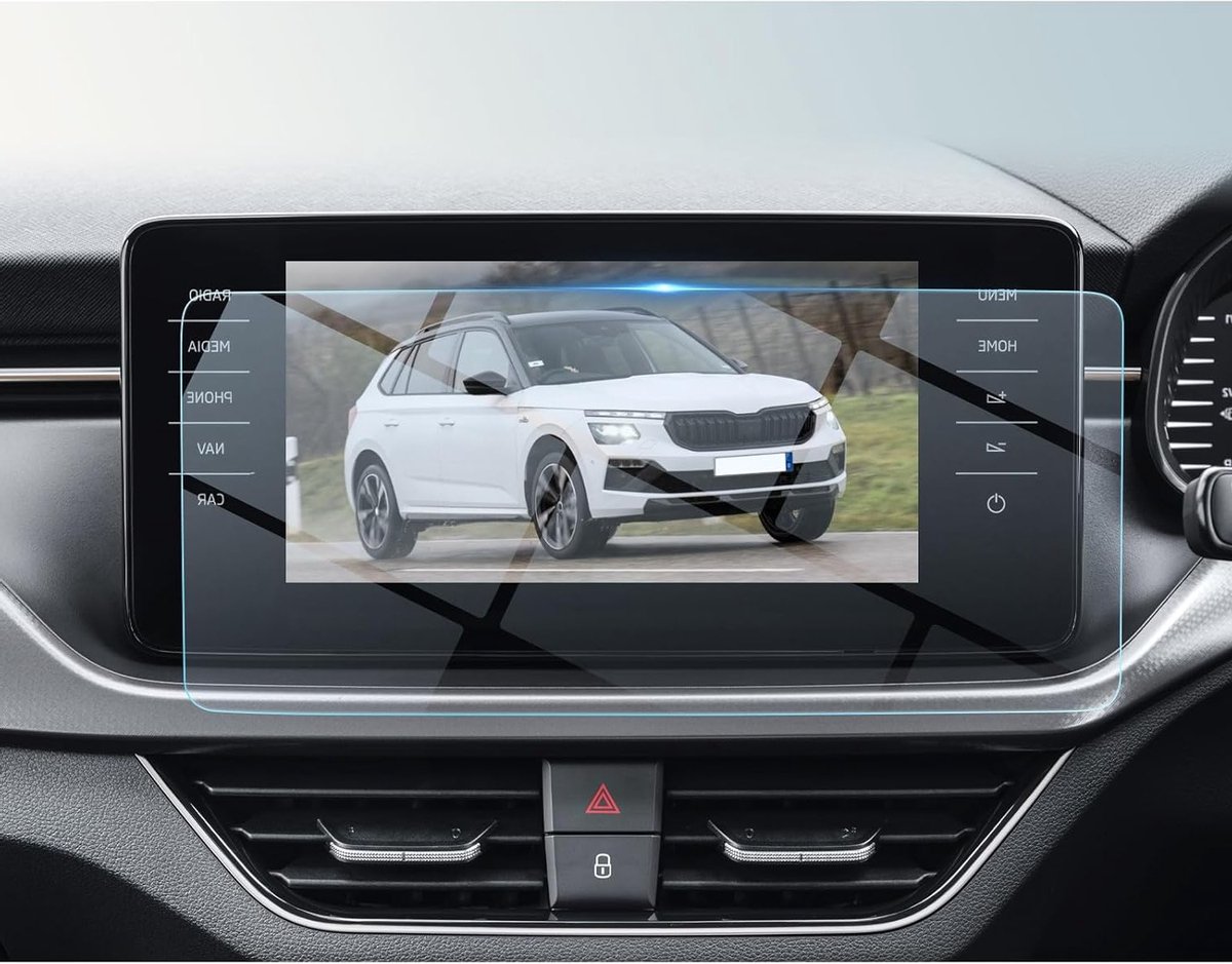 Navigatie Beschermfolie voor Skoda Kamiq, Fabia en Scala 2019-2024, 9H Gehard Glas, Schermbeschermer voor GPS en Navigatiesystemen