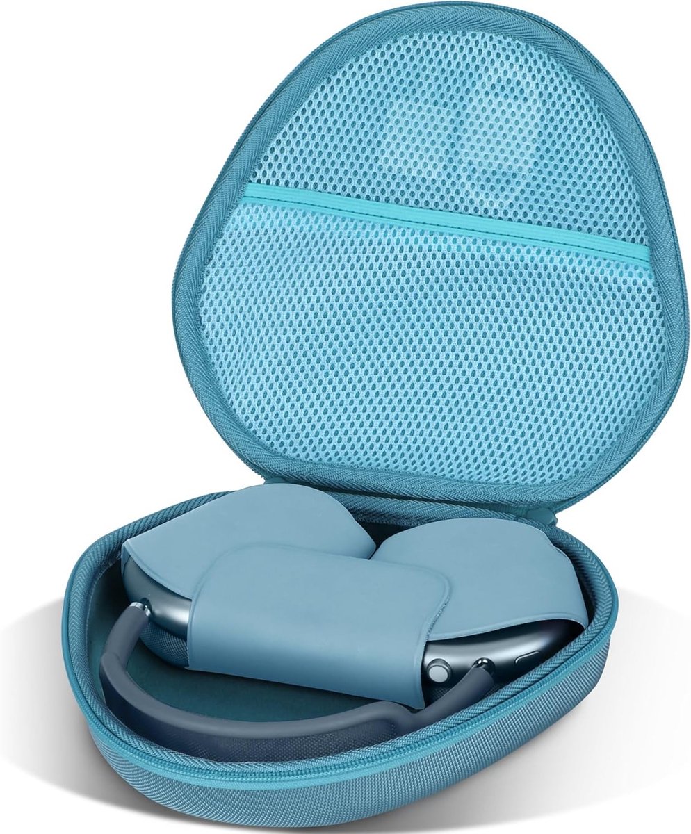 Duurzame Hard Case voor Apple AirPods Max - Bescherming, Stijl en Functionaliteit in Lichtblauw