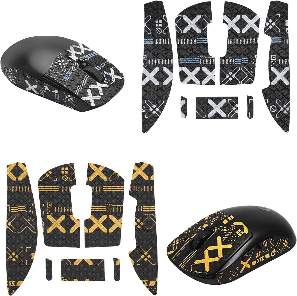 Gaming Muismat Grip Tape voor Optimaal Comfort, Zweetabsorberend en Ultra-dun, Zelfklevend en Restvrij, Geschikt voor Logitech G PRO X Superlight 2 en Andere Gaming Mice