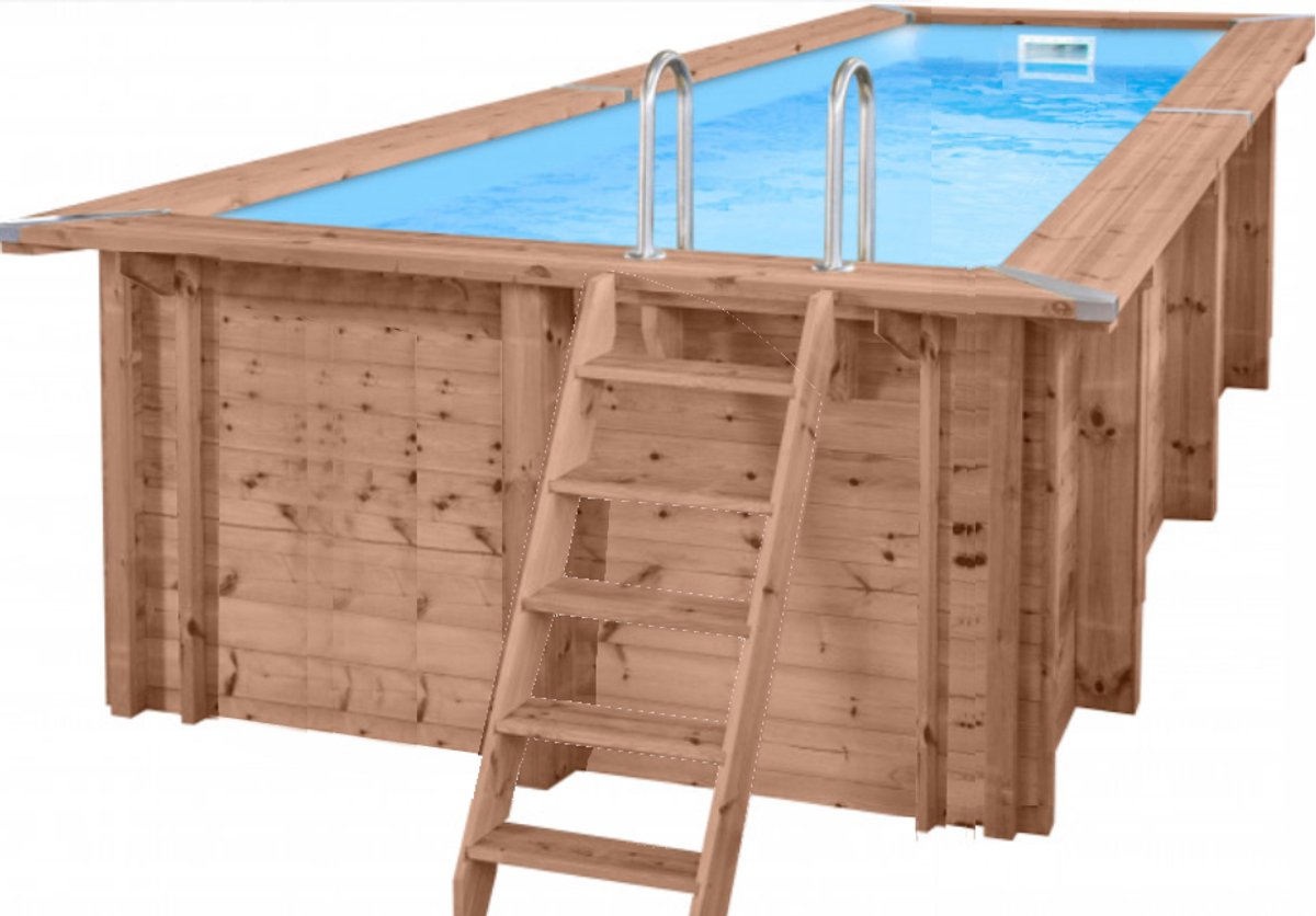 Interline Bali rechthoek 5,00 x 2,50 m Premium Pakket H 1,24 m