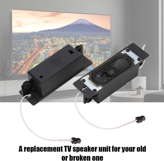 Dailygoody - TV Luidspreker - Geluidsversterkers - Compact en krachtig - Zwart - Vervanging voor LCD TV - Ideaal voor reclame spelers - 2 stuks van Merkloos — afbeelding 5