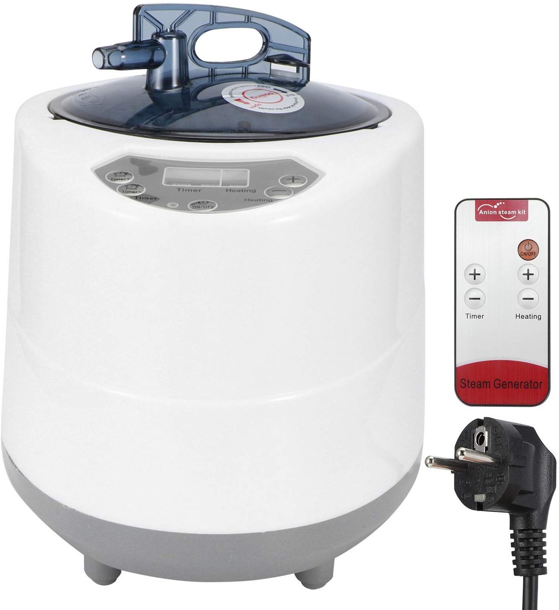 Dailygoody - Sauna-stoomgenerator - 1500 W - Thuis-stoomtherapie voor ontspanning - Wit - Corrosiebestendig - Geschikt voor spa-tent en lichaamstherap