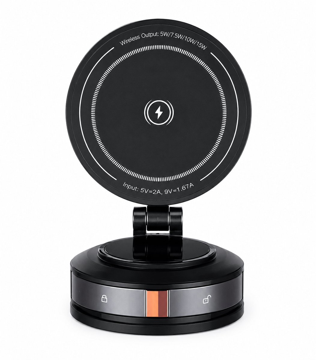 Magnetische Telefoonhouder Auto met Draadloze Oplader – Geschikt voor MagSafe Smartphones – Ventilatierooster GSM Houder – 15W Snelladen – USB-C Autolader inbegrepen – Auto Telefoonhouder