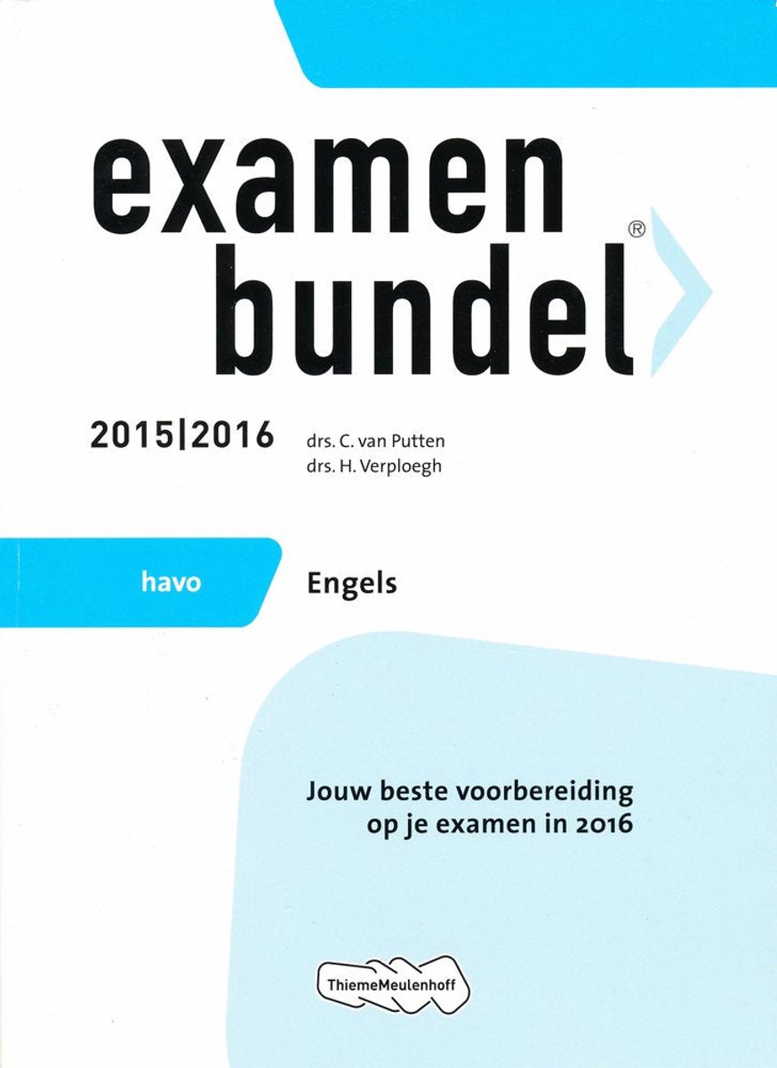Examenbundel Engels Havo 2015/2016