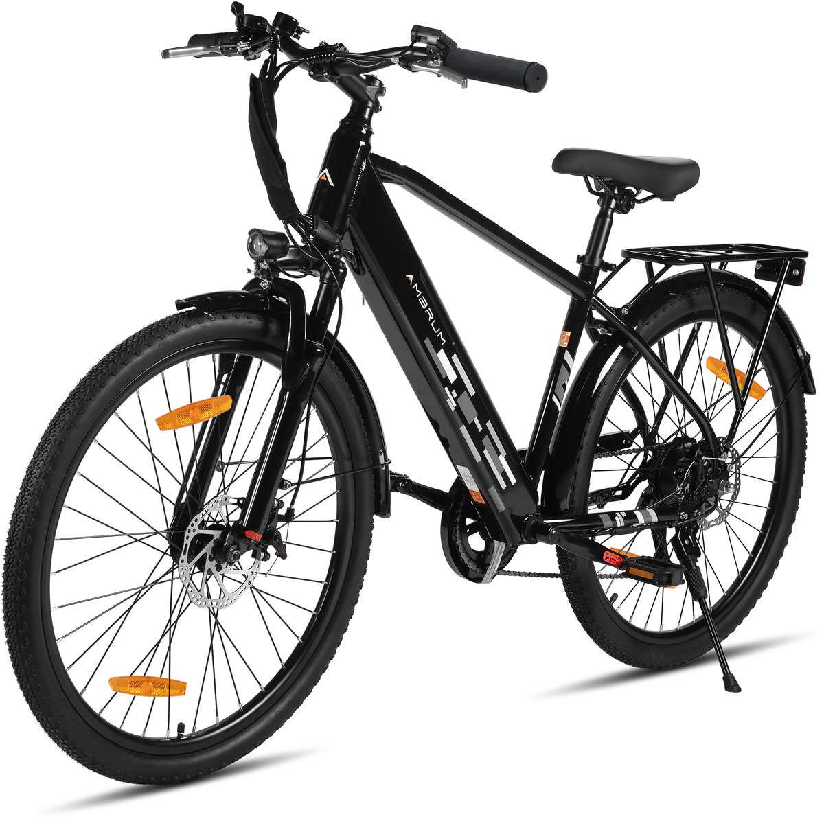 Hiland Elektrische Mountainbike 26 inch 250W Motor 36V 7.8Ah Accu E-MTB 7 Versnellingen Dubbele Schijfrem &
