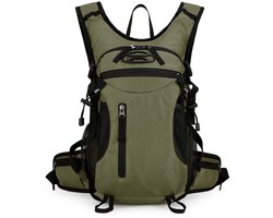 Waterdichte fietsrugzak - rugzak - fietsrugzak - fietsrugzak waterdicht - Rugzak voor buitenactiviteiten - Multifunctionele sportrugzak - Rugzak - 41*24*13 cm - 15L - Nylon - Groen
