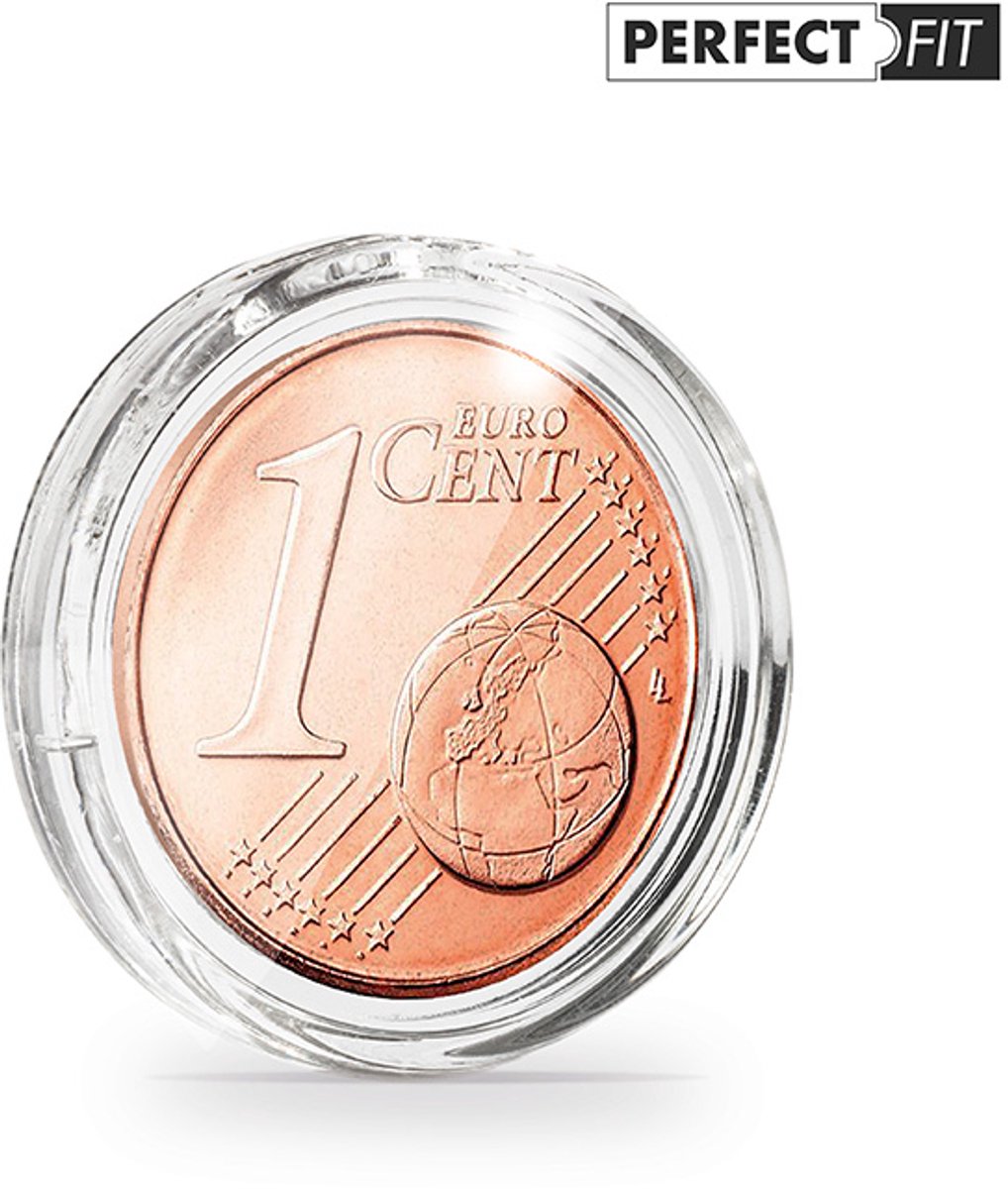 ULTRA - Muntcapsule - Muntcapsules, perfect passend voor 1 eurocent (16,25 mm), verpakking van 100 stuks