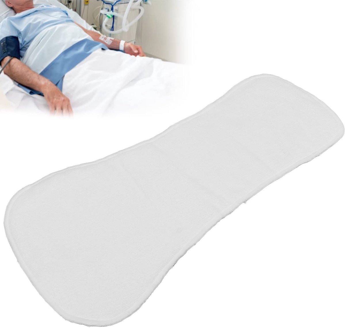 Dailygoody - Herbruikbare stoffen luierinzetstukken - Volwassen urineluier - Sterk absorberend - Wasbaar - Comfortabel - Voor ouderenverzorging -