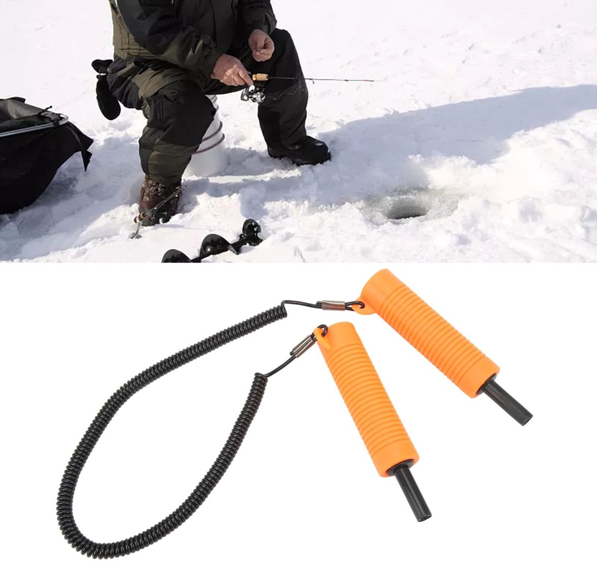 Dailygoody - Intrekbare Ice Safety Pick - IJsvisserij - Duurzaam en veilig - Geschikt voor schaatsen en vissen - Essentiële accessoires voor wint