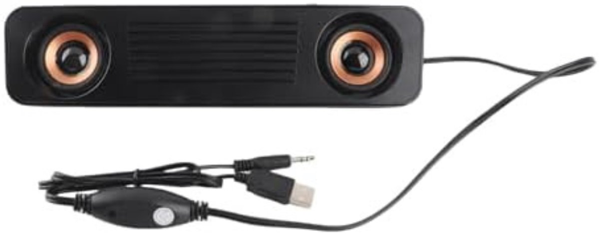 MRKK® Soundbar PC - Speaker Computer - Plug & Play -Zwart