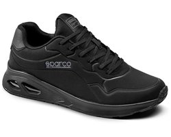 Sparco S-Light Darkstar Beroepsschoenen O2 ESD Heren & Dames - Lage Werkschoenen zonder Neus - Zwart - Maat 45