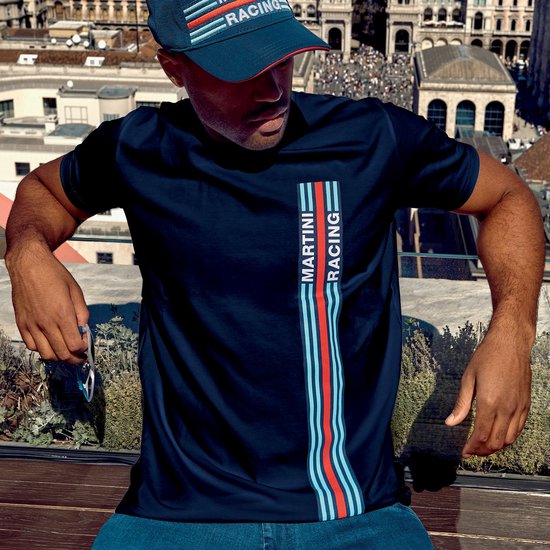 Sparco T-Shirt Martini Racing Big Stripes - marineblauw / 3xl - T-Shirt - 01339MRBM6XXX van Sparco — afbeelding 3