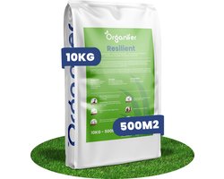 Herstelgazon Graszaad Snelkiemend (10kg - 500m2) Organifer - Gazonzaad - Graszaad Herstel en Doorzaai - Herstel Graszaad - Gazon Herstel - Graszaden voor Alle Gazontypes - Zelfherstellend - Hoge Betredingstolerantie - NAK Gecertificeerd