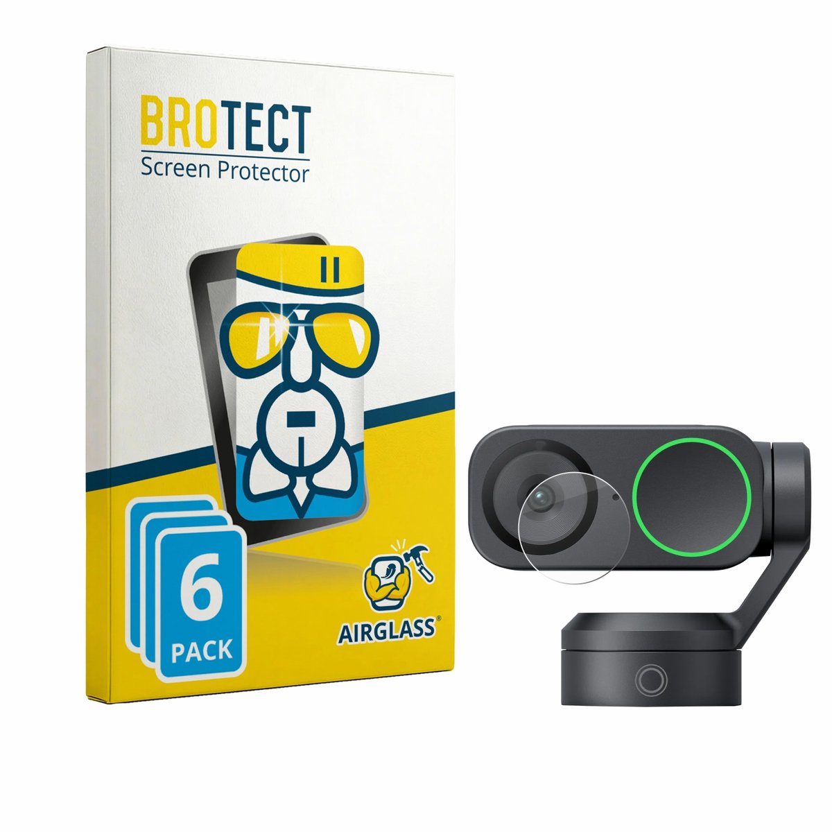 Screenprotector 6 Stuks voor Insta360 Link 2 (Lens) Beschermglas transparant
