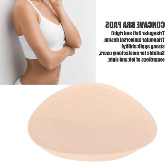 Symmetrische Borstprothese voor Mastectomie, Driehoekige Concave Borstpads, Push Up Inlegkussens voor Comfort en Ondersteuning (XXL) — afbeelding 5