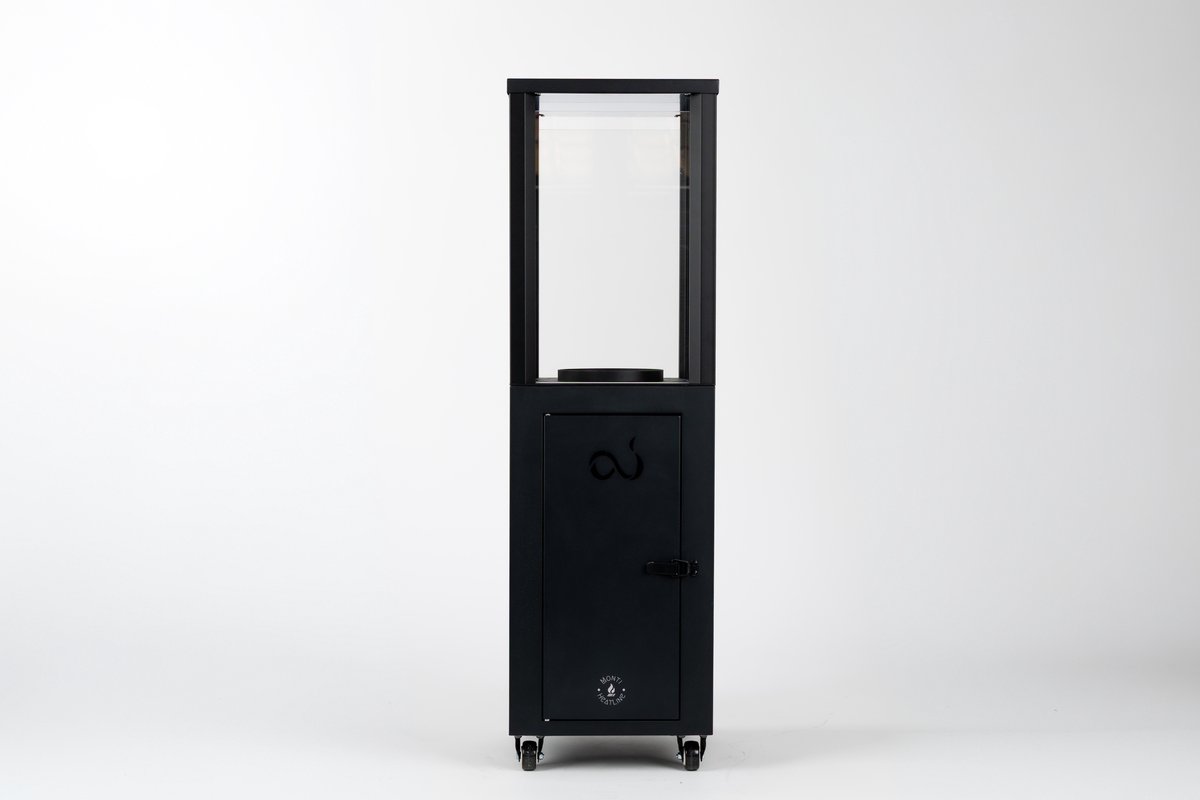 Monti HeatLine Forge Black - Pellet terrasverwarmer