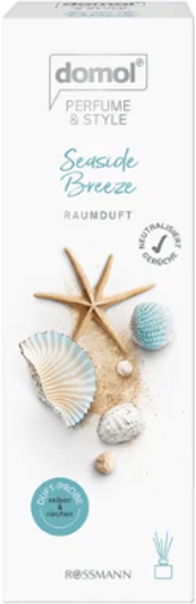 Zomer Geurstokjes Seaside Breeze | Domol Geurdiffuser - Perfume & Style Kamergeur | 50 ml - Frisse Geur Geurstokjes
