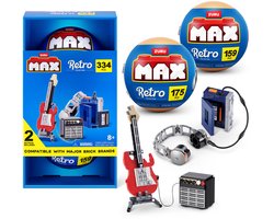 MAX Build More Premium Retro S2 Building Bricks Collection 2-Pack (Walkman & Gitaar en Versterker) by ZURU