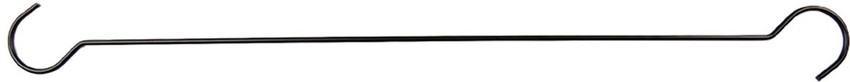 Clayre & Eef Haak 120x6x1 cm Zwart Metaal