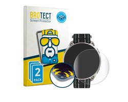 BROTECT - Screenprotector voor Amazfit Cheetah 2 Ultra - Folie Beschermfolie transparant volledig dekking - 2 Stuks