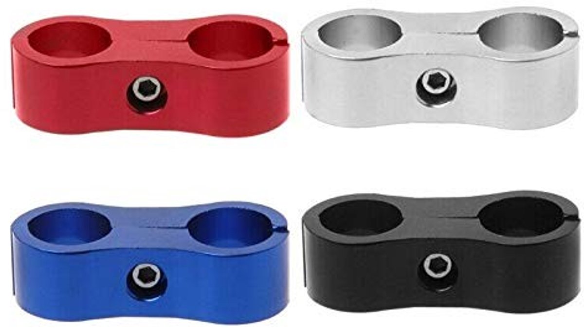 Dailygoody - AN8 Gevlochten Rubberen Slang - Brandstof en Waterdoorvoer - Blauw - 16mm Slangklem - Geschikt voor Diverse Toepassingen - Hoge Kwaliteit