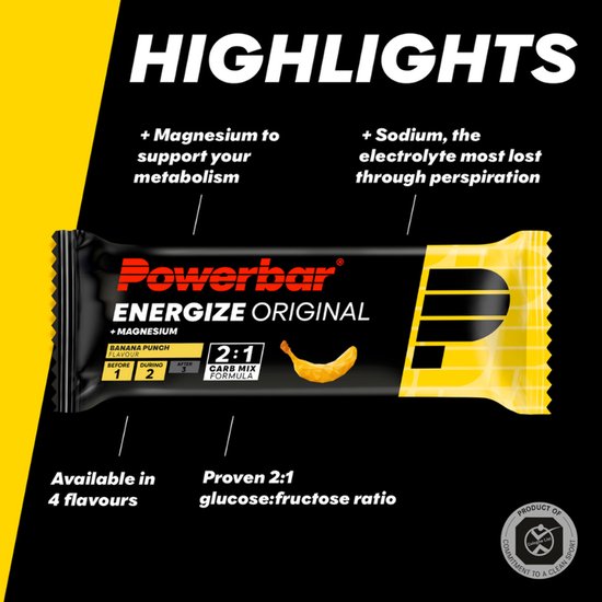 PowerBar Energize Bar Original Multiflavour Pack 4*55g — afbeelding 2
