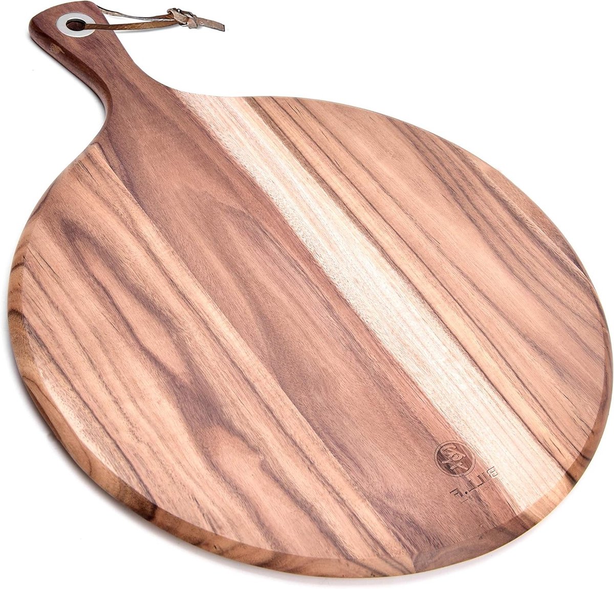 Houten Pizza Snijplank van Acaciahout - Ideaal voor Pizzabakken, Serveren en Presenteren