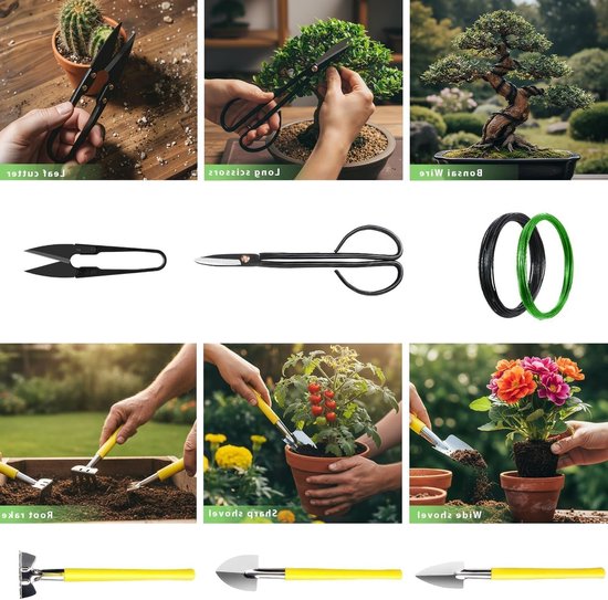 Bonsai Gereedschap Set 7 Delig incl. Bonsai Draad van Merkloos	 — afbeelding 3