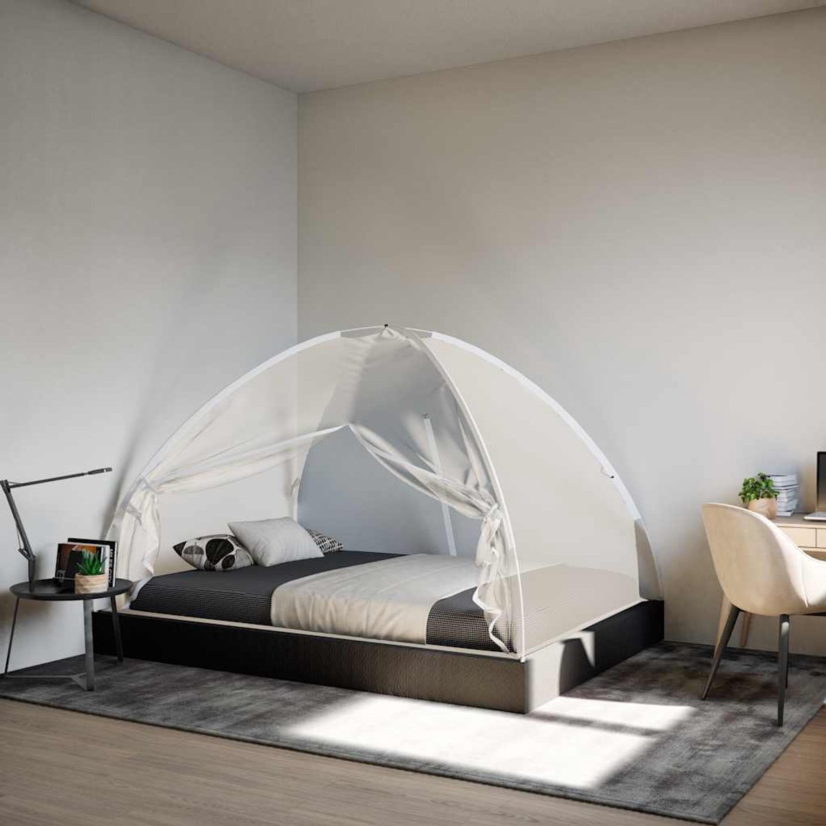 klamboe voor bed