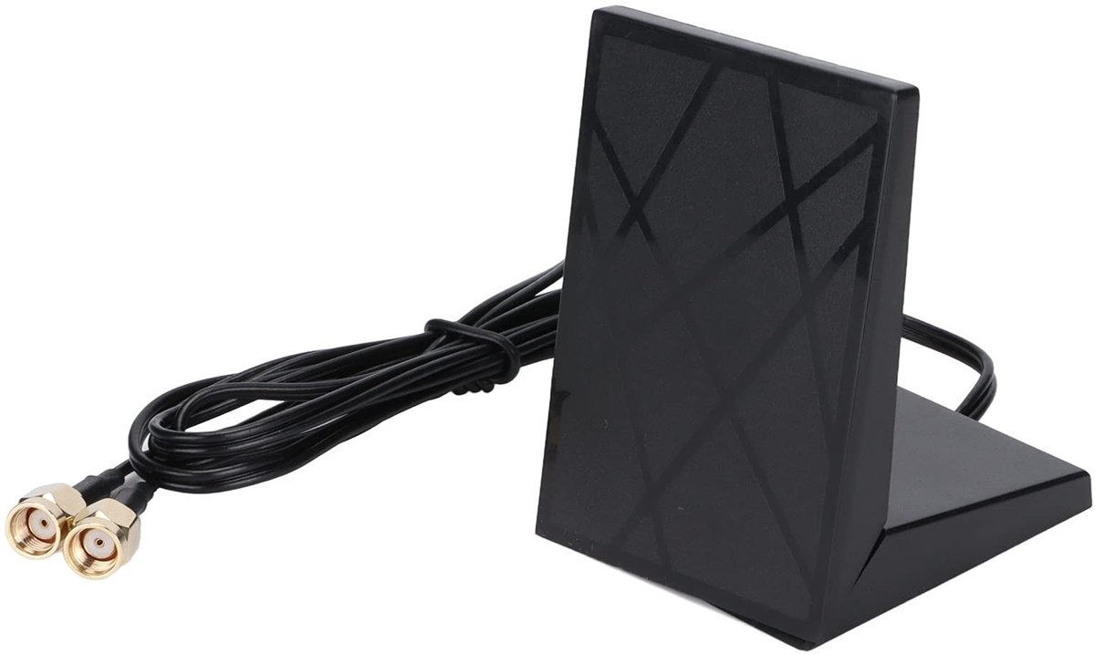 Dailygoody - Antenneverlengsnoer - Dual-band WiFi-antenne - Sterk en stabiel signaal - Zwart - RP-SMA aansluiting - Verbeter uw wifi-ervaring - Geschi