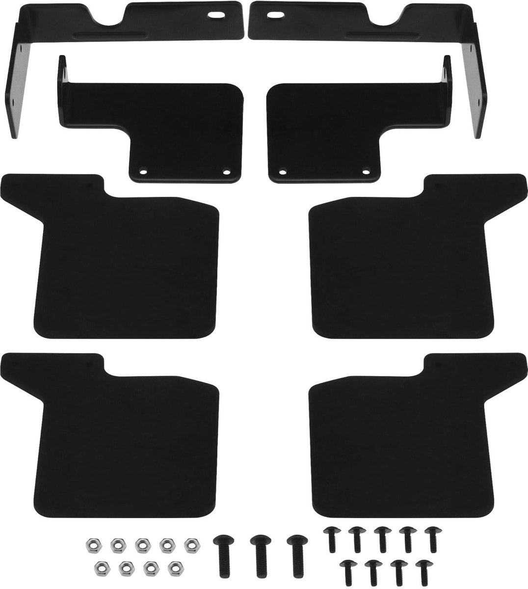 Dailygoody - RC Auto Spatbord Kit - Verbeterd uiterlijk - Zwart - Rubber Spatbord Set - Geschikt voor TRX-4 Defender - 1 Set RC Auto Spatbord Kit