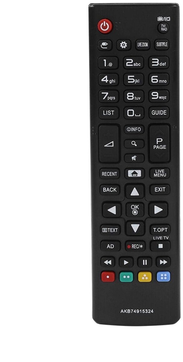 Vervangende draadloze Smart Remote Controller voor TV AKB74915324 - zwart .