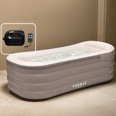 Tubble® Cuzi Jacuzzi Opblaasbaar - Ambient Taupe - 255L - Opvouwbaar Bad met Bubbelbad-Functie - Whirlpool Opblaasbaar voor Binnen en Buiten - Home Spa - Ijsbad - Hottub