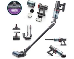 Purifloor® Vertica Steelstofzuiger met UV-C sterilisatie - Maximale zuigkracht en geavanceerde luchtzuiveringstechnologie - Kruimeldief - BLDC motor