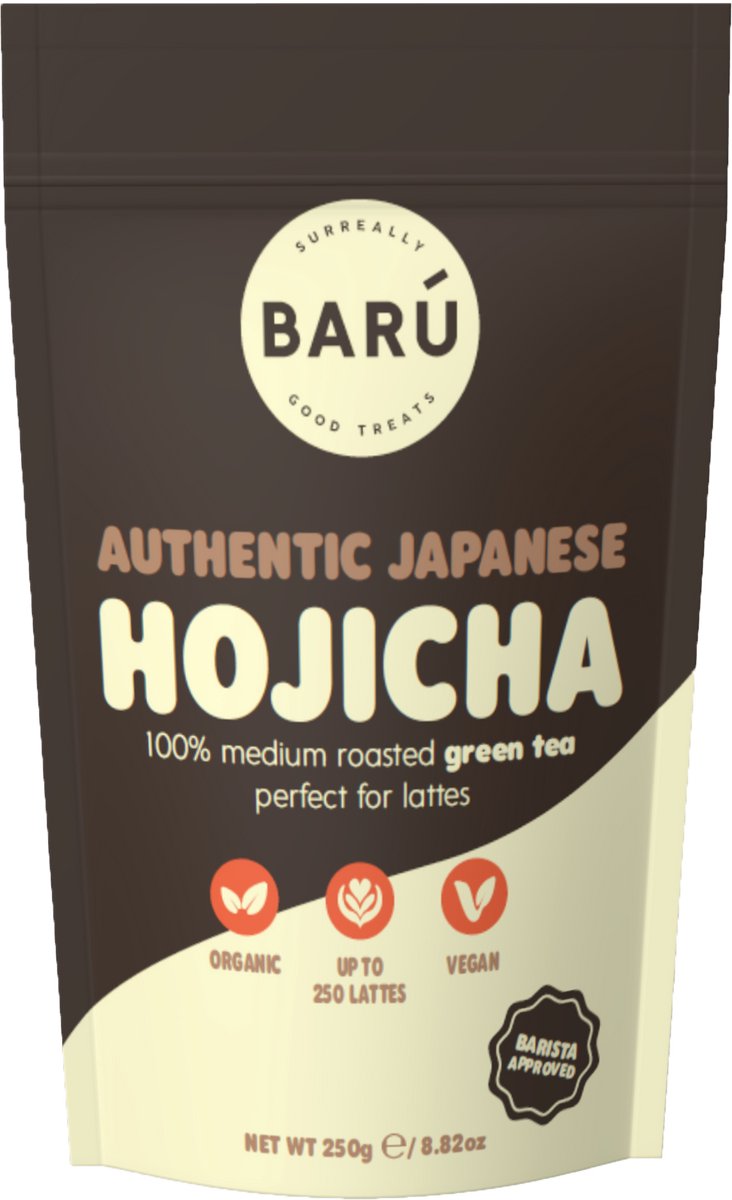 Barú Vegan Premium Barista Hojicha Latte Poeder (50g)