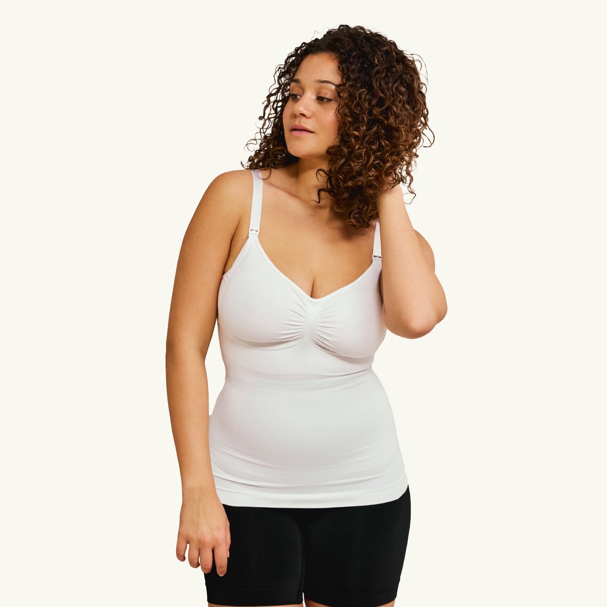 Carriwell Naadloos Voedingshemd met Shapewear - Wit - XL