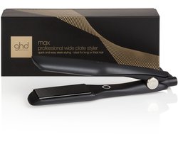 ghd – Max – Stijltang – Brede Platen – Dual-zone Technologie – Keramisch – Voor Lang Dik en Krullend Haar – Zwart