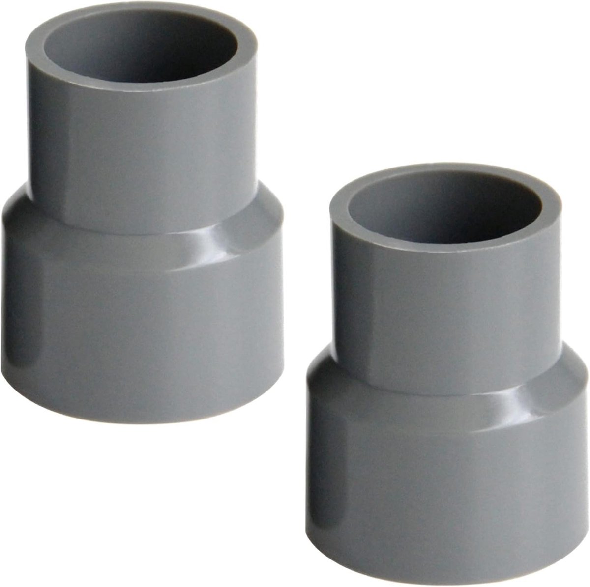 Gootverbinder voor regenpijpen, kunststof aansluitstuk voor waterafvoer, PVC reducer DN 63
