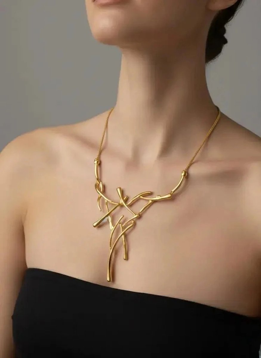 Dorvina 14K Verguld Messing Verkleurt Niet Goudkleurig Tijdloos Vintage Design Dames Ketting Sieraad