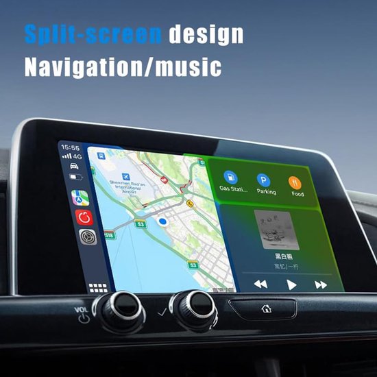 Auto Carplay Draadloze Adapter geschikt voor Mazda 2 3 6 CX-3 CX-5 CX-30 CX-50 CX-9, Converteert Bekabelde Carplay Naar Draadloze Carplay, Plug-and-Play,D-Gold van Merkloos — afbeelding 3
