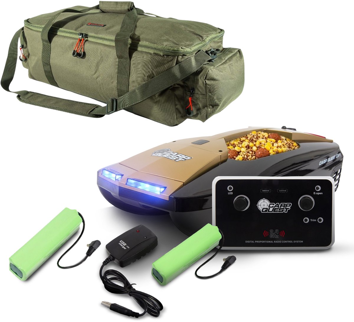 Carp Quest CX-1 Complete Voerboot Set - Karper Set