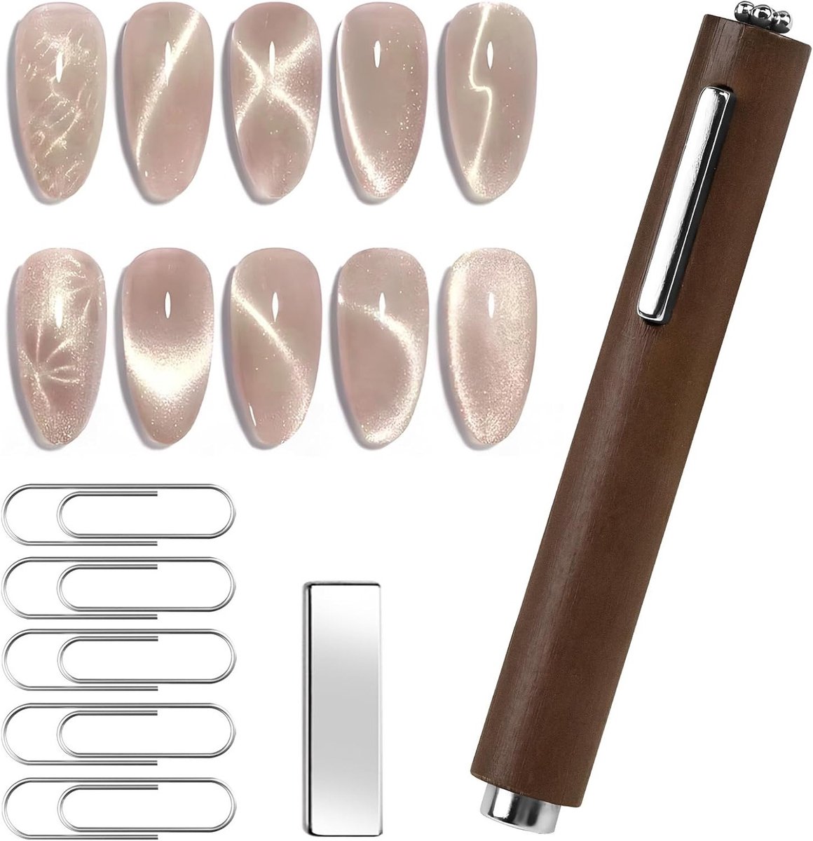 Cat Eye Nagel Magnetisch Effect Set voor 3 in 1 Manicure, Nagelkunst en Nail Art Tools