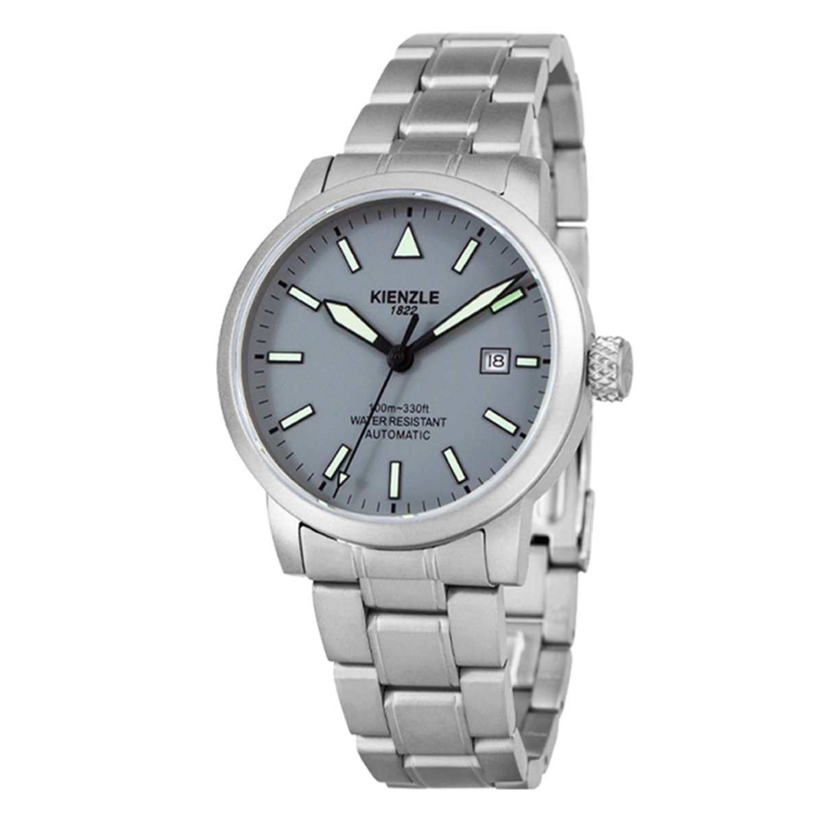 KIENZLE Horloge - Flieger - Automatic KM416H - Wijzerplaat Mat Grijs
